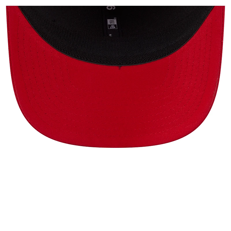 Men's New Era Red Washington Nationals Circle Patch 9SEVENTY Stretch-Snap Hat