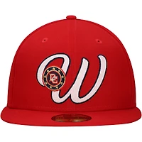 Men's New Era Red Washington Nationals  Duo Logo 2.0 59FIFTY Fitted Hat