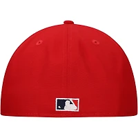Men's New Era Red Washington Nationals  Duo Logo 2.0 59FIFTY Fitted Hat