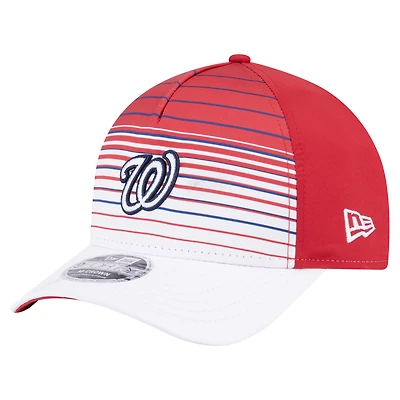 Men's New Era  Red Washington Nationals Gradient 9FORTY M-Crown Adjustable Hat