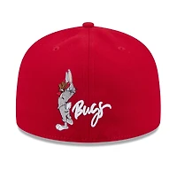 Casquette ajustée New Era rouge Washington Nationals Looney Tunes Bugs Bunny 59FIFTY pour homme