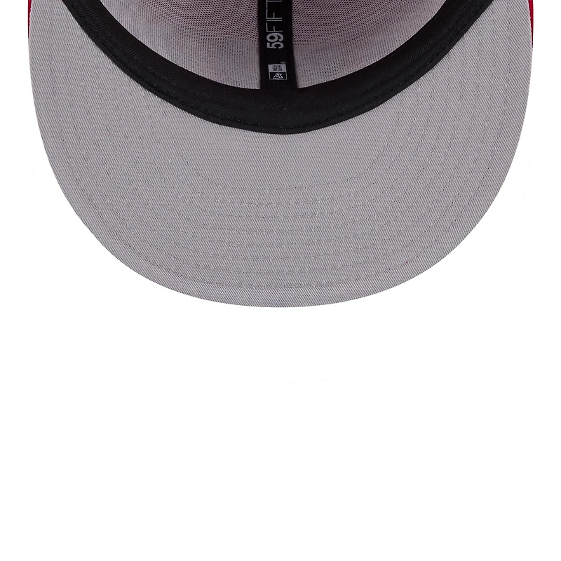 Men's New Era Red Washington Nationals Looney Tunes Bugs Bunny 59FIFTY Fitted Hat