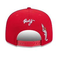 Casquette snapback New Era rouge Washington Nationals Looney Tunes Bugs Bunny 9FIFTY pour homme