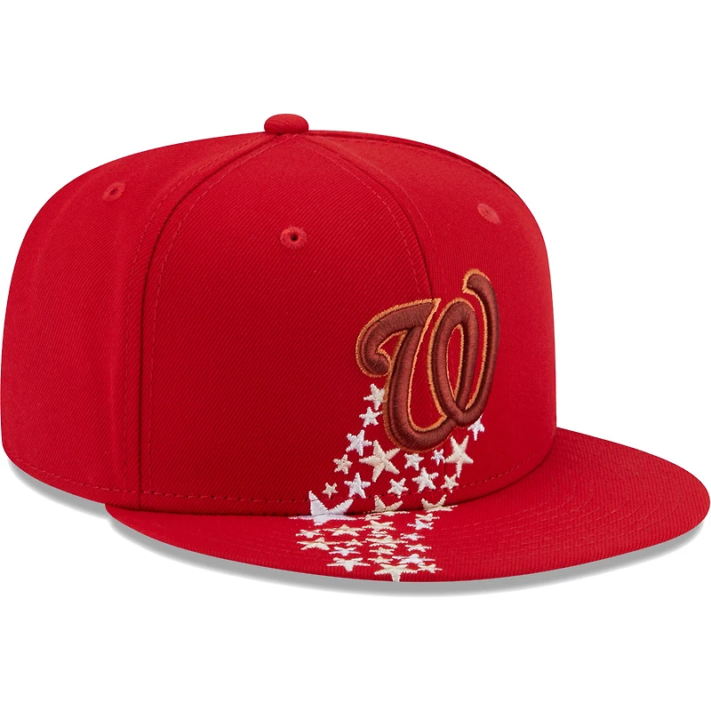 Men's New Era Red Washington Nationals  Meteor 59FIFTY Fitted Hat