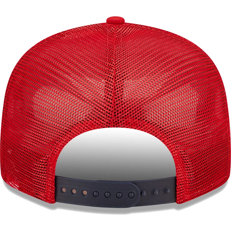 Casquette Snapback 9FIFTY Patriot Trucker rouge des Washington Nationals New Era pour homme