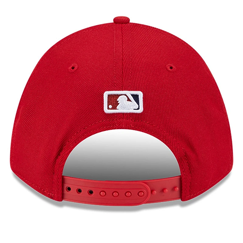 Casquette ajustable New Era 9FORTY pour homme, réplique du joueur des Nationals de Washington, rouge