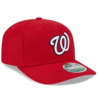 Casquette ajustable New Era 9SEVENTY pour homme, réplique de joueur des Nationals de Washington, rouge