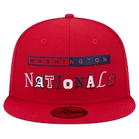 Casquette ajustée Ransom 59FIFTY pour homme New Era rouge des Washington Nationals
