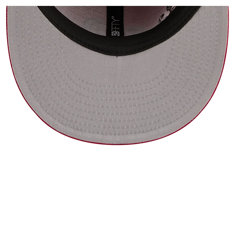 Casquette ajustée New Era rouge Washington Nationals Run Mascot 59FIFTY pour homme