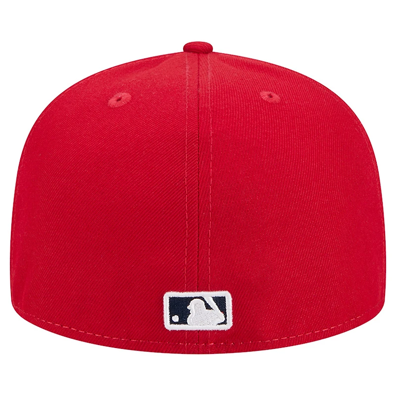 Casquette ajustée 59FIFTY rouge Washington Nationals pour homme New Era