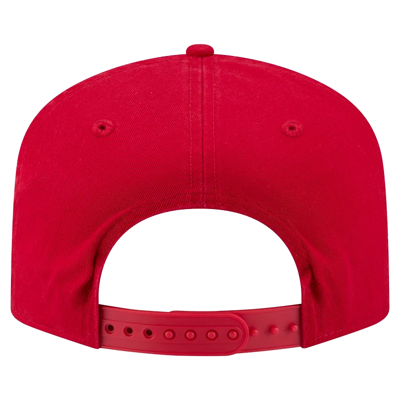 Men's New Era Red Washington Nationals Stacked 19TWENTY Adjustable Hat