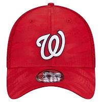 Casquette New Era 39THIRTY Flex rouge Washington Nationals pour homme
