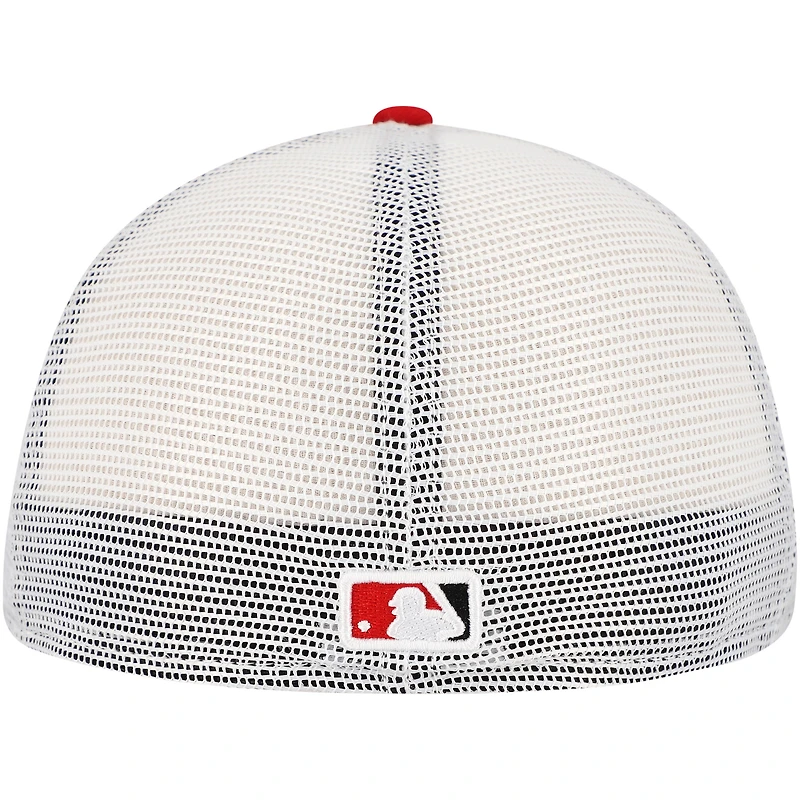 Casquette ajustée 59FIFTY Trucker couleur rouge de l'équipe des Nationals Washington pour hommes New Era