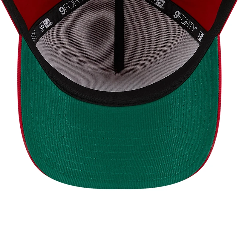Casquette ajustable 9FORTY couleur A-Frame des Nationals de Washington New Era pour hommes, rouge