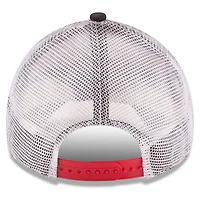 Men's New Era Red Washington Nationals Team Rustic 9TWENTY Trucker Adjustable Hat
