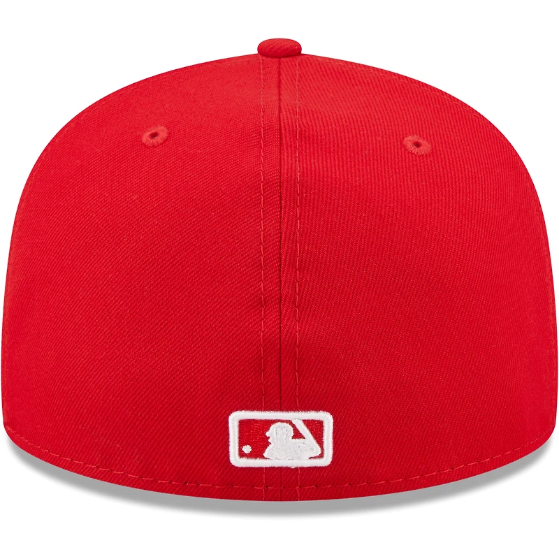 Casquette ajustée 59FIFTY rouge et blanche avec logo des Washington Nationals New Era pour homme