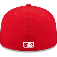 Casquette ajustée 59FIFTY rouge et blanche avec logo des Washington Nationals New Era pour homme