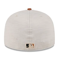 Casquette ajustée 59FIFTY New Era pour hommes, pierre/marron, Washington Nationals 2024 Clubhouse