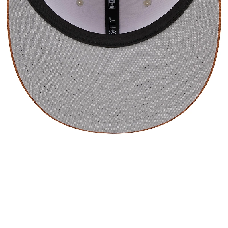 Casquette ajustée 59FIFTY New Era pour hommes, pierre/marron, Washington Nationals 2024 Clubhouse