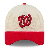 Casquette ajustable New Era Stone Washington Nationals Western Stitch 9FORTY pour homme