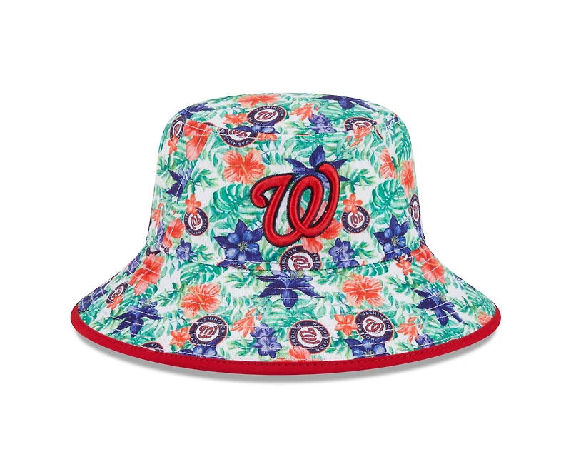 Men's New Era Washington Nationals Tropic Floral Bucket Hat