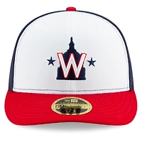 Men's New Era White/Navy Washington Nationals Alternate 2020 Authentic Collection On-Field Low Profile Fitted Hat
