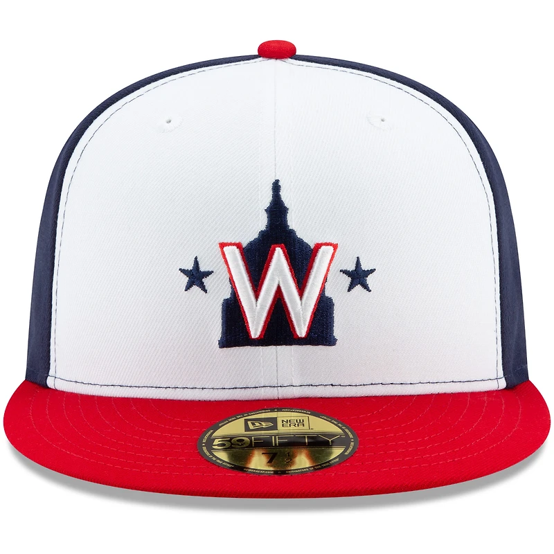 New Era Homme Blanc / Rouge Washington Nationals Alternate 2 Authentic Collection On-Field - Casquette ajustée 59FIFTY