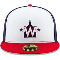 New Era Homme Blanc / Rouge Washington Nationals Alternate 2 Authentic Collection On-Field - Casquette ajustée 59FIFTY