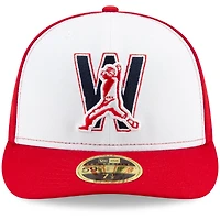 Men's New Era White/Red Washington Nationals Alternate 4 Authentic Collection On-Field Low Profile - 59FIFTY Fitted Hat