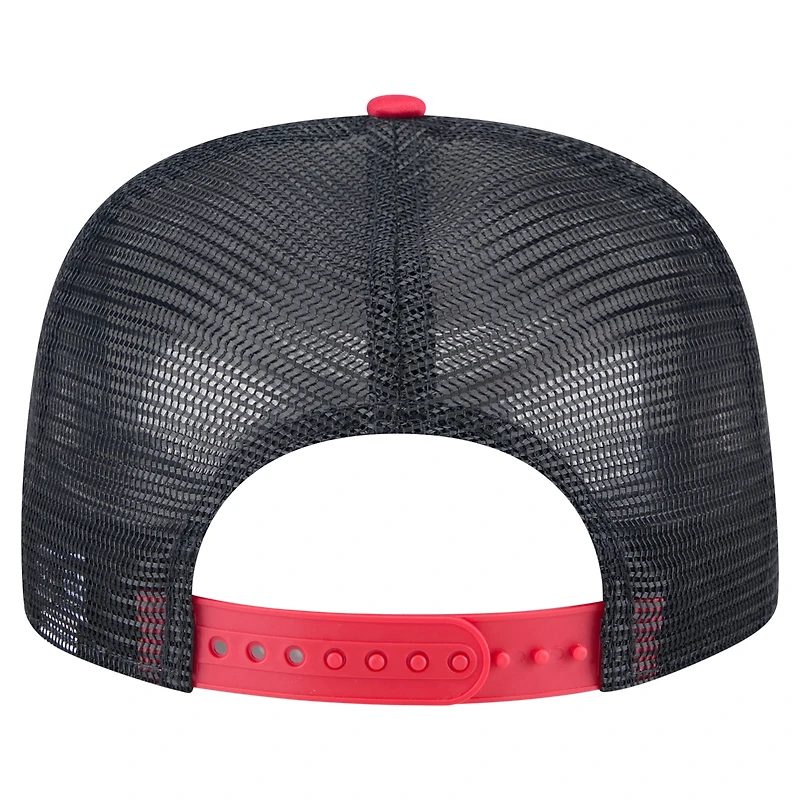 Casquette snapback New Era 9FIFTY blanche/rouge pour homme, motif rétro des Washington Nationals