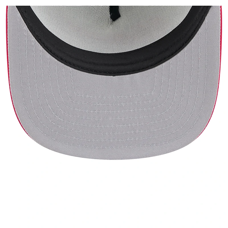 Casquette snapback New Era 9FIFTY blanche/rouge pour homme