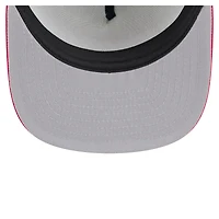 Casquette snapback New Era 9FIFTY blanche/rouge pour homme