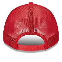 Casquette Snapback 9FORTY Team Stripe Trucker 9FORTY des Washington Nationals New Era pour homme, blanc/rouge