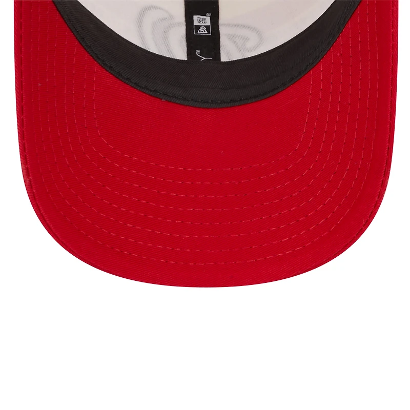 Casquette Snapback 9FORTY Team Stripe Trucker 9FORTY des Washington Nationals New Era pour homme, blanc/rouge