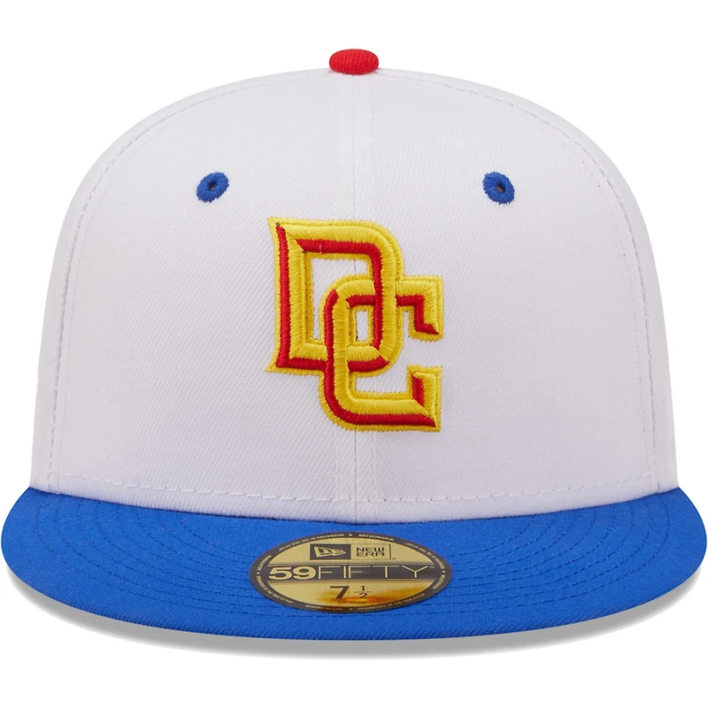 Men's New Era White/Royal Washington Nationals Final Season at RFK Memorial Stadium Cherry Lolli 59FIFTY Fitted Hat