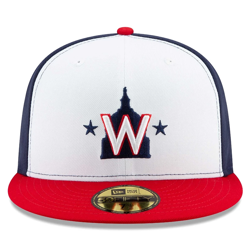 Men's New Era White Washington Nationals 2023 Little League classic 59FIFTY Fitted Hat