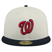 Casquette ajustée Chrome 59FIFTY pour homme New Era blanche des Nationals de Washington