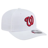 Casquette ajustable COOLERA 9SEVENTY blanche des Nationals de Washington pour homme de New Era