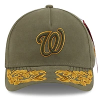 Men's New Era x Alpha Industries  Olive Washington Nationals A-Frame 9FORTY Adjustable Hat