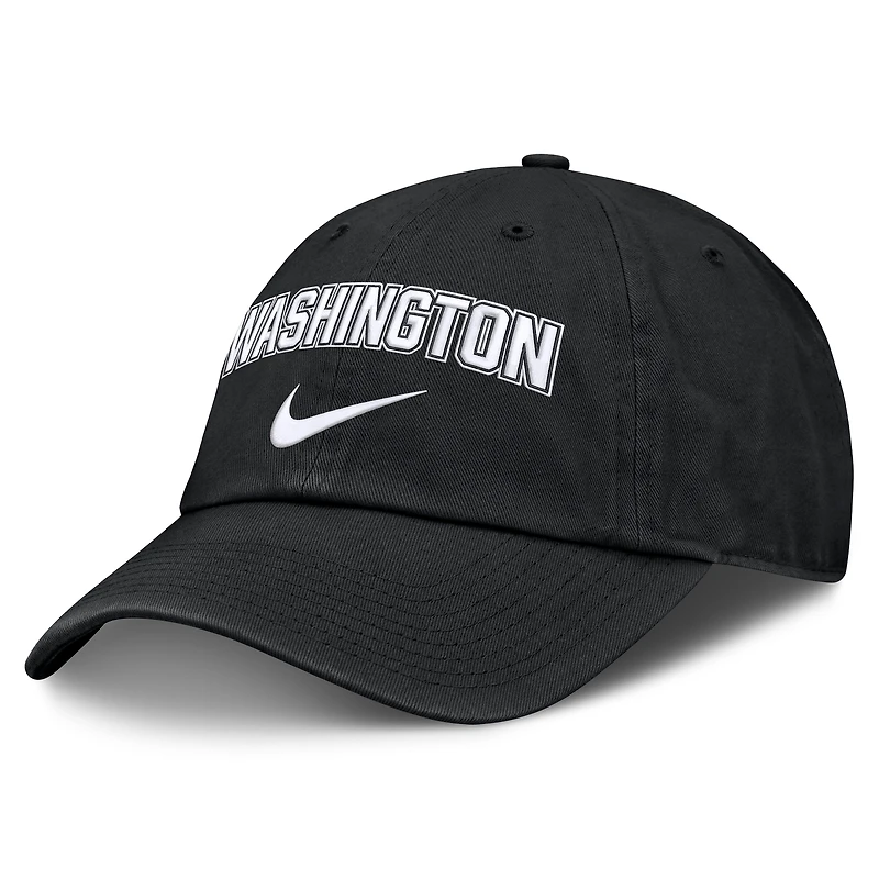 Casquette ajustable Nike noire Washington Nationals Primetime Club pour homme