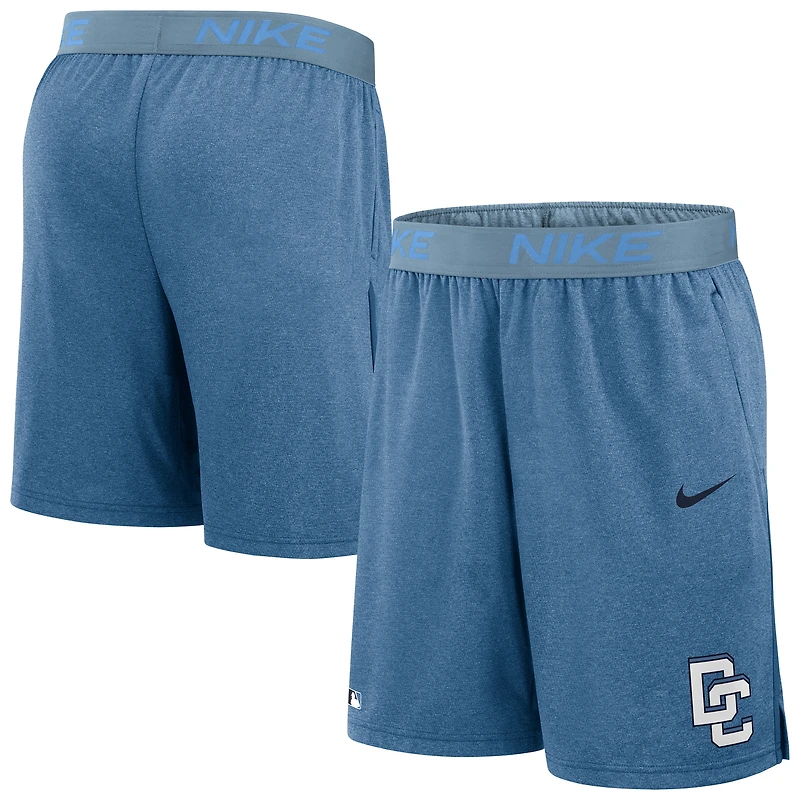 Short Nike City Connect Dri-FIT Knit Authentic Collection bleu Washington Nationals pour homme
