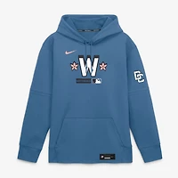 Men's Nike Blue Washington Nationals Authentic Collection City Connect Therma-FIT Hoodie