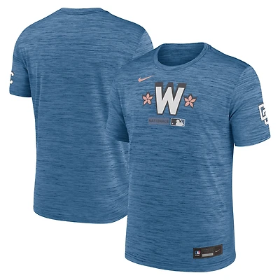 Men's Nike Blue Washington Nationals Authentic Collection City Connect Velocity Dri-FIT T-Shirt