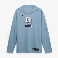 Men's Nike Blue Washington Nationals City Connect Dri-FIT Long Sleeve Hooded T-Shirt