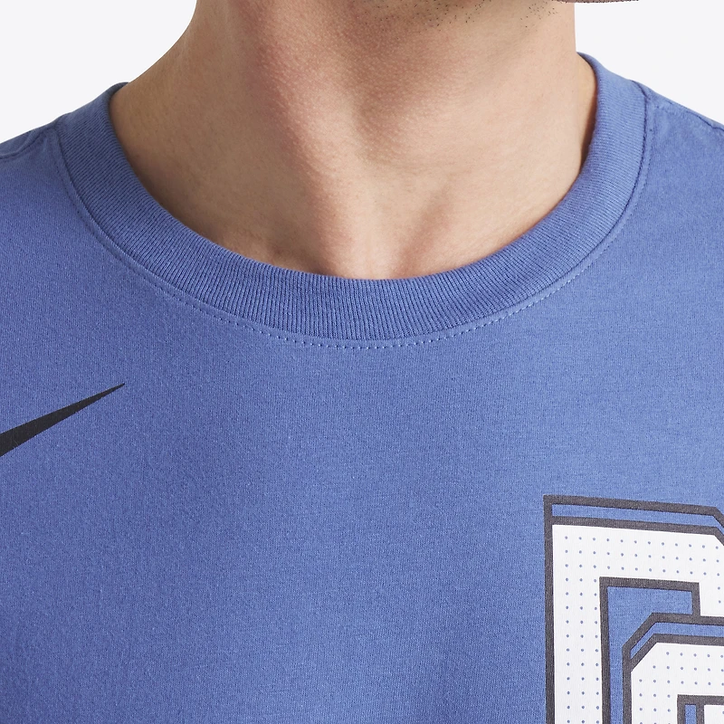 T-shirt Nike CJ Abrams bleu pour homme, Washington Nationals 2025 City Connect Fuse, nom et numéro