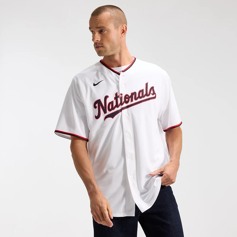 Men's Nike CJ Abrams White Washington Nationals Home Replica Jersey