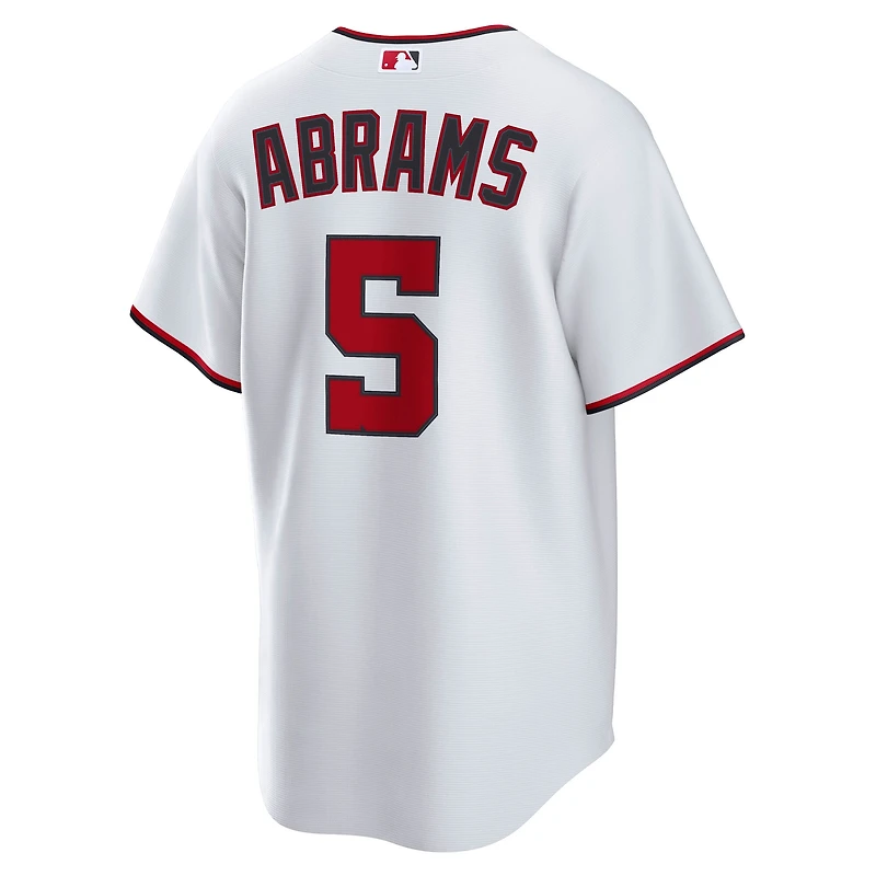 Maillot Nike CJ Abrams blanc pour homme, réplique domicile des Washington Nationals