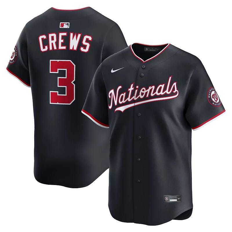 Men's Nike Dylan Crews Navy Washington Nationals Alternate Limited Jersey