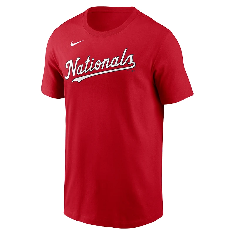 T-shirt Nike Dylan Crews rouge Washington Nationals pour homme, avec nom et numéro