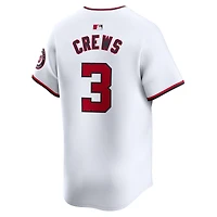 Maillot de joueur Nike Dylan Crews pour homme, blanc, Washington Nationals, domicile, édition limitée